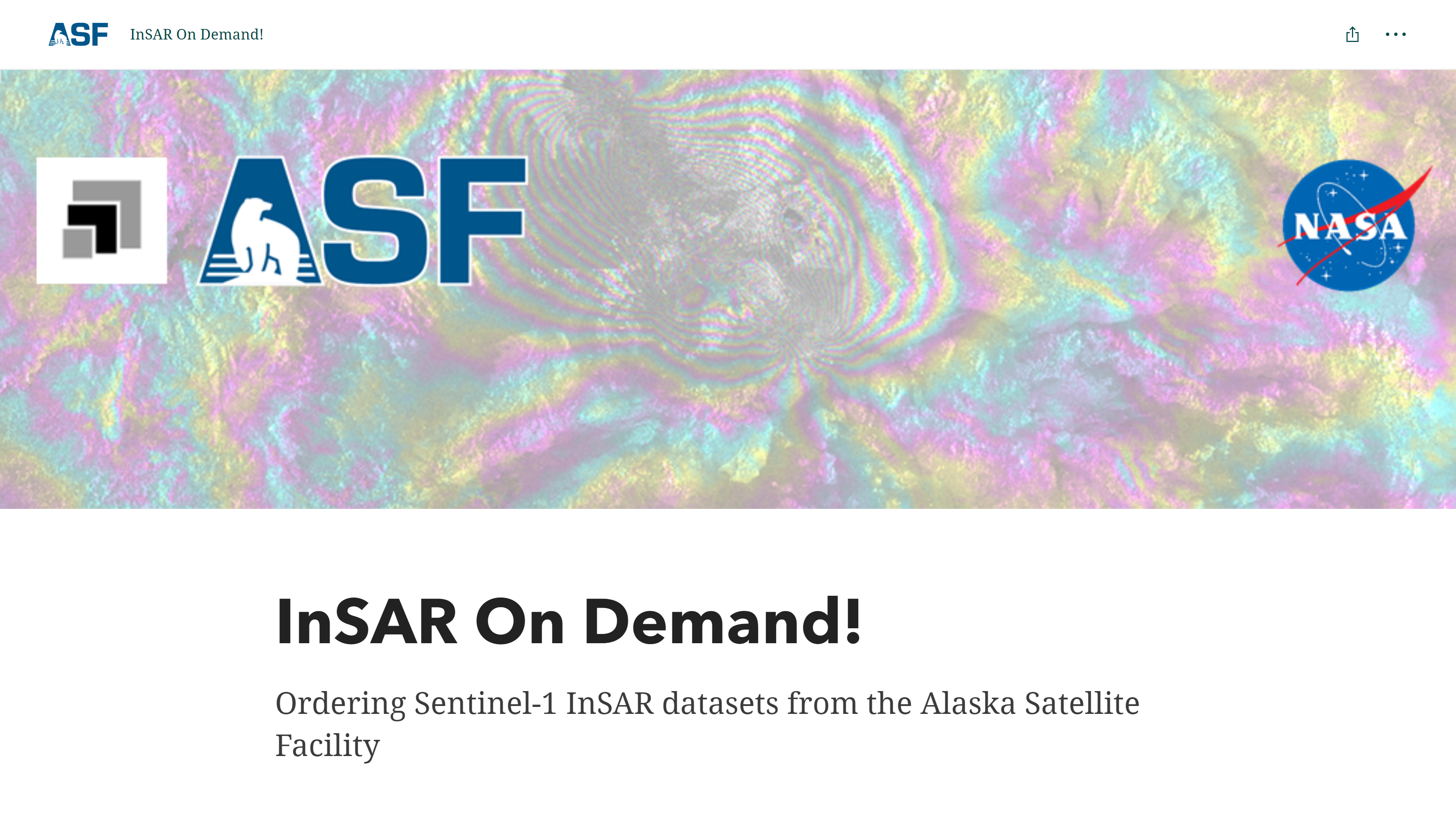 InSAR On Demand Image